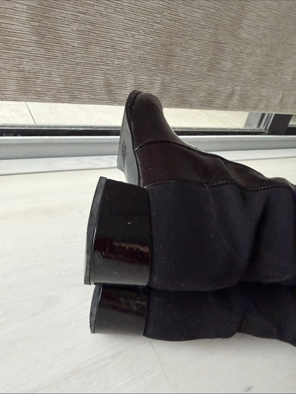 Stuart Weitzman Black Patent Over-the-Knee Boots